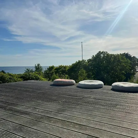 Minimalist House With Sea View At Helgenaes * Knebel