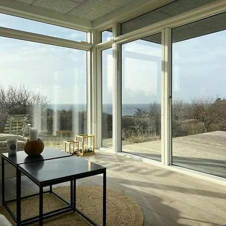 Minimalist House With Sea View At Helgenaes * Knebel